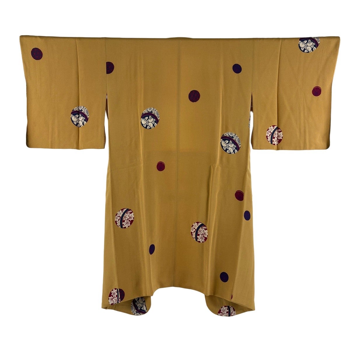 道中着 美品 秀品 身丈103.5cm 裄丈63cm 正絹 【中古】 道中着 コート 未使用 正絹 袷 黒紺 縞 ロング丈 カジュアル 新古品