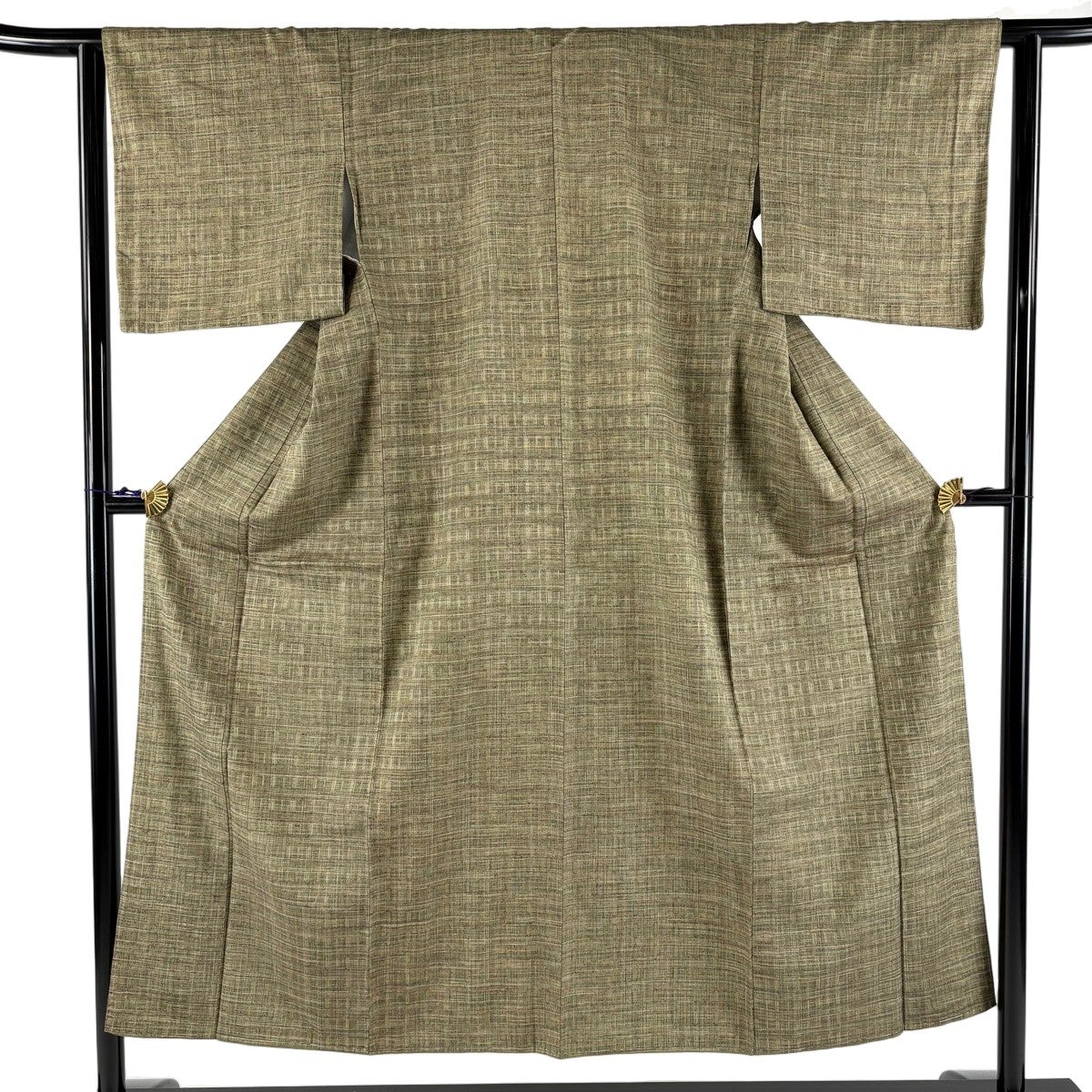 紬 身丈168cm 裄丈68cm 正絹 袷 バチ衿  KI202502-0002 着物 Kimono – 一六八堂 irohado