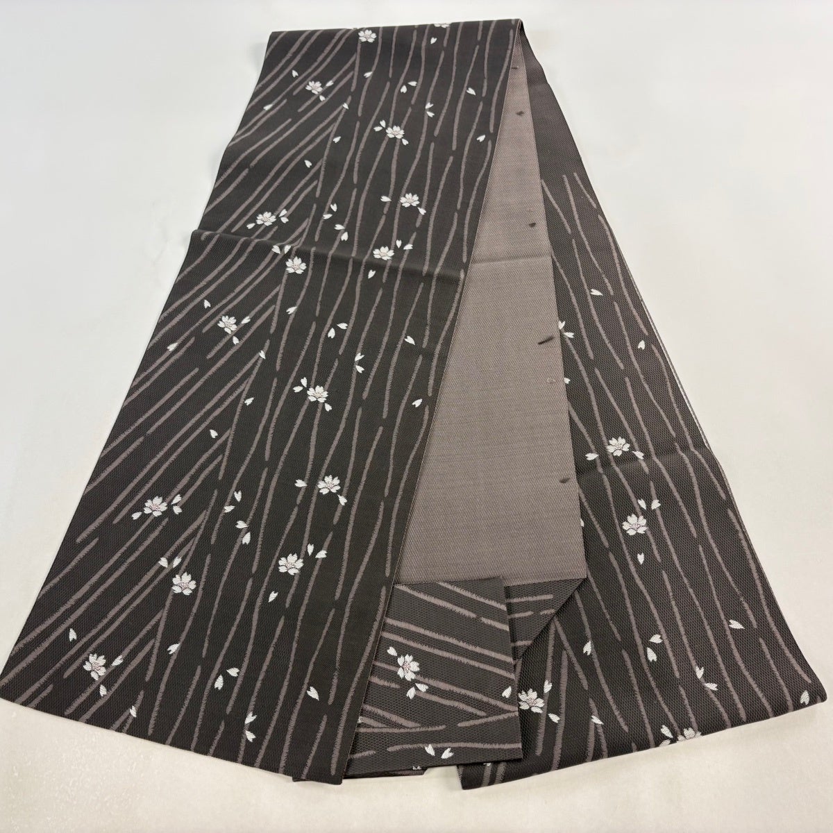 未着用　伝統工芸品　裕苑　名古屋帯　松葉仕立て　着物　031t 美品】 名古屋帯 優品 松葉仕立て 八寸名古屋帯 やまと 草花 幾何学