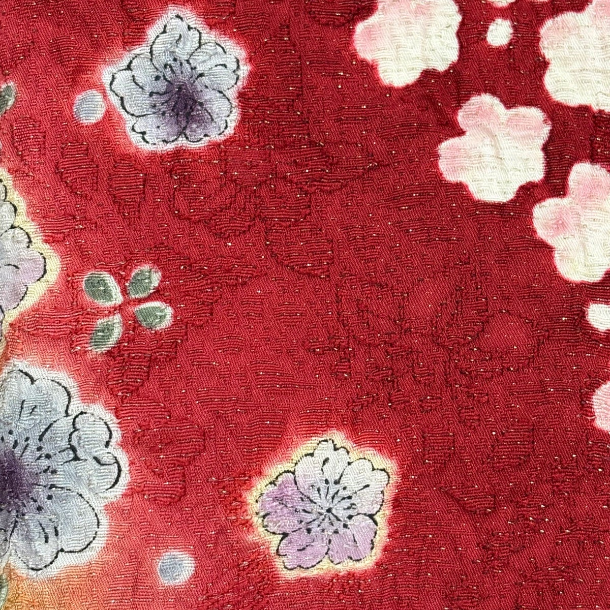 振袖 身丈153.5cm 裄丈64.5cm 正絹 名品 【中古】 振袖 身丈164.5cm 裄丈65cm M 袷 牡丹 金銀彩 灰色 正絹 名品 【中古