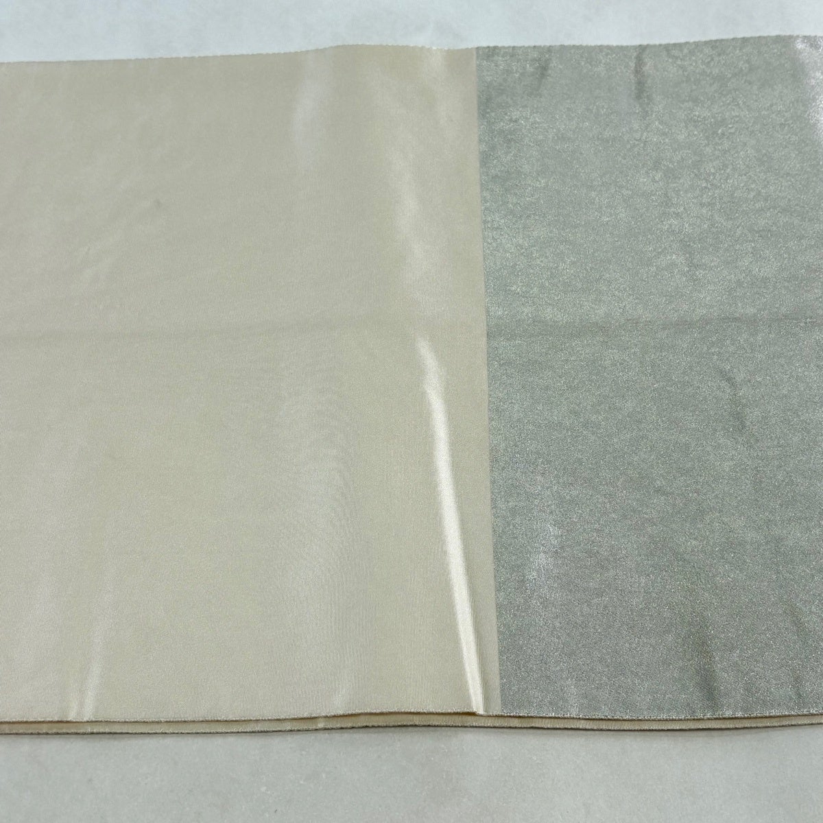 袋帯 逸品 長嶋成織物 落款あり 瀞銀錦 城下町 由水十久 童 紅葉 箔