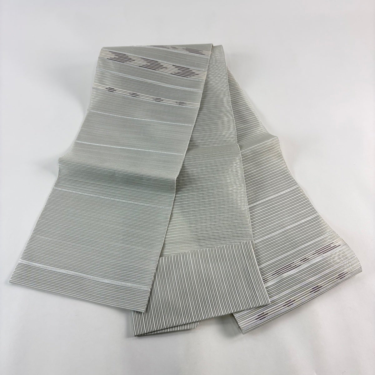美品】 名古屋帯 秀品 夏帯 絽 八寸名古屋帯 松葉仕立て トンネル