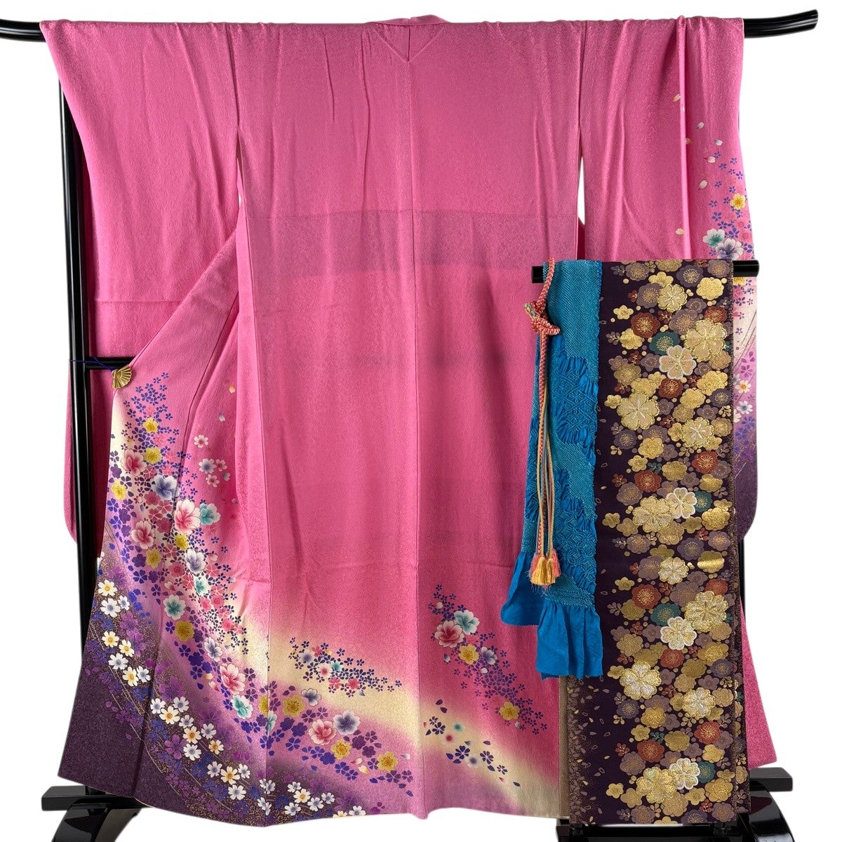 振袖 身丈167cm 裄丈69cm 正絹 秀品 【中古】 美品】 振袖 身丈167cm 裄丈69cm 正絹 秀品 【中古】の通販 by