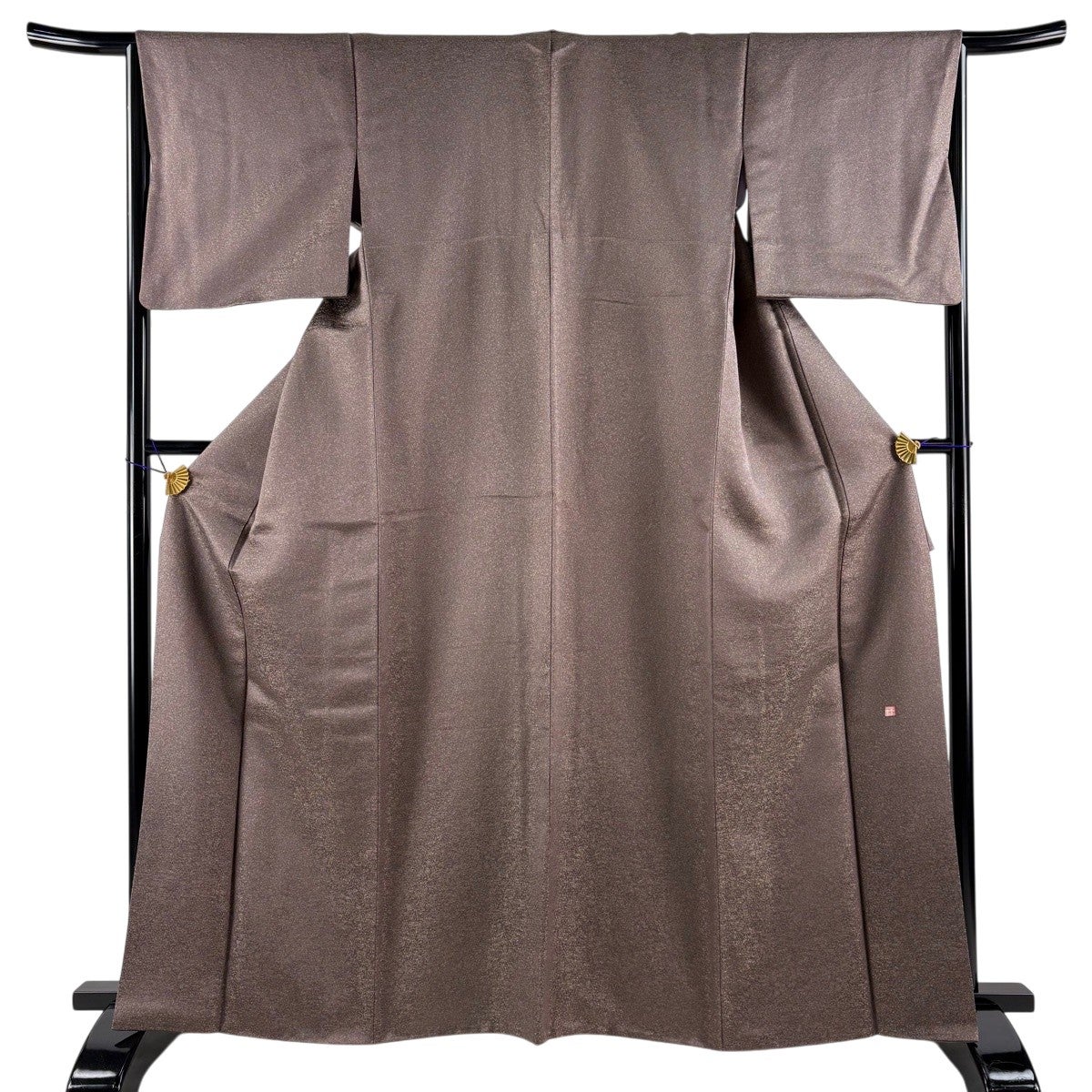 美品】 小紋 身丈162cm 裄丈64.5cm M 袷 久保田一竹工房 落款あり 幾何
