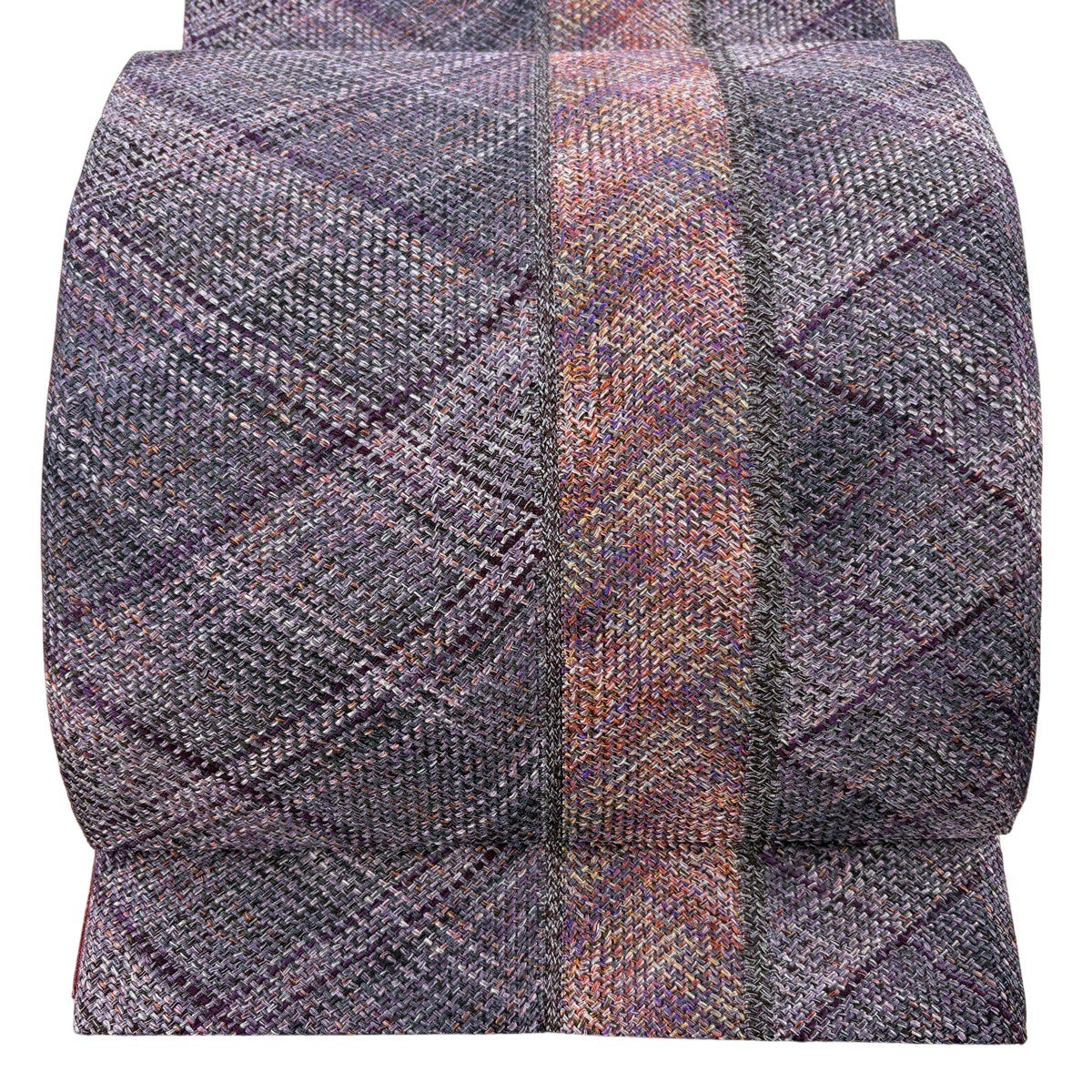 【美品】 名古屋帯 名品 正絹 【中古】 美品】 名古屋帯 優品 草花 鳥 箔 茶紫 正絹｜中古・古着・リサイクル