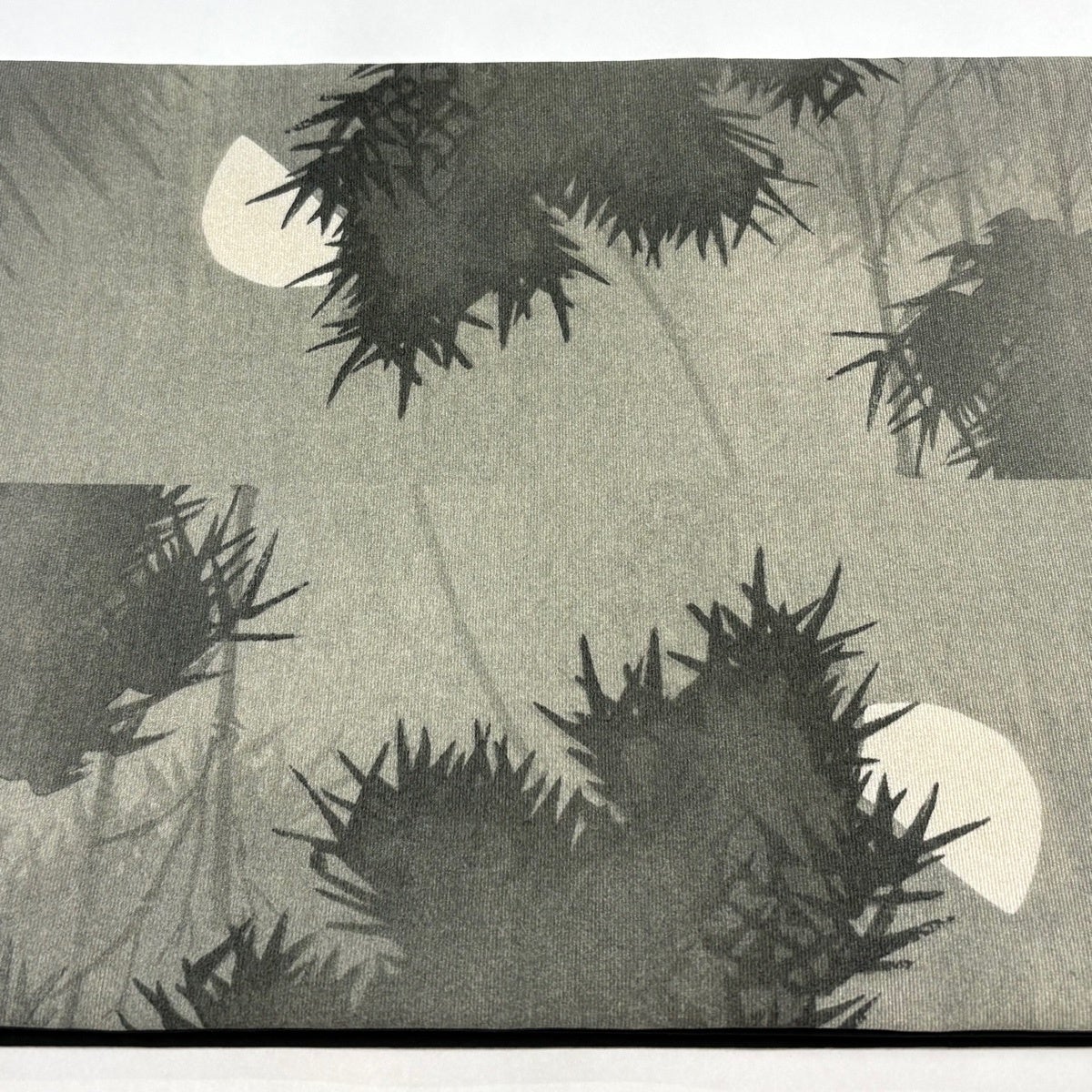 美品】 袋名古屋帯 逸品 山岡古都 落款あり たぬき 竹 灰茶 正絹｜中古