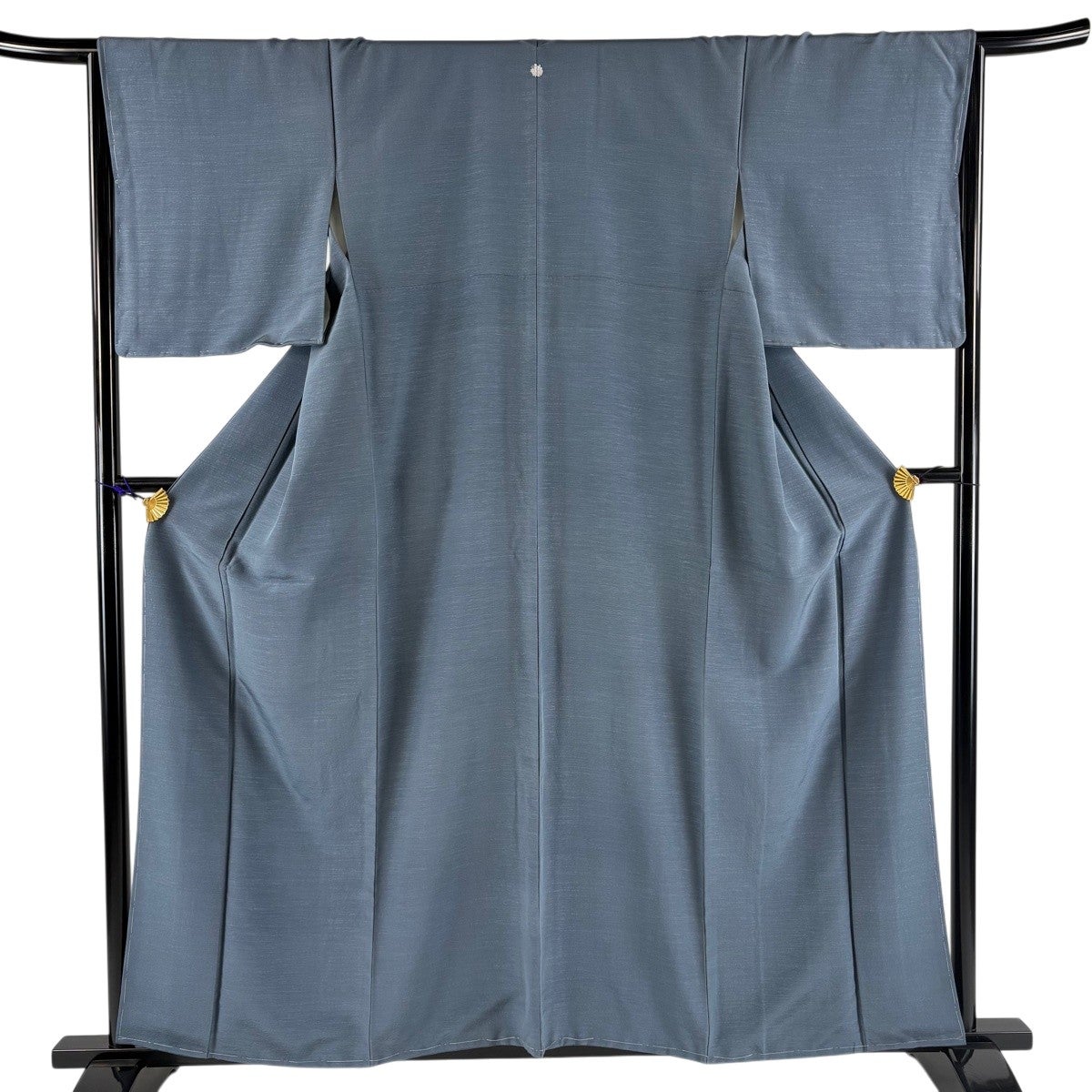 美品】 色無地 身丈159cm 裄丈65cm M 袷 恵積五郎 証紙あり 黄土色