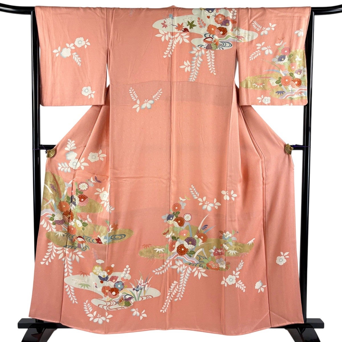 訪問着 サーモンピンク｜バイセルオンライン 中古・リサイクル着物
