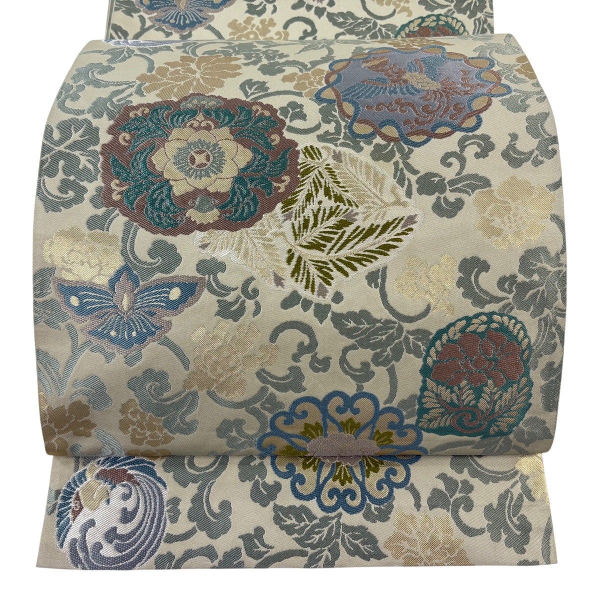 美品】 袋帯 逸品 川島織物 落款あり 蜀江華文 毘沙門亀甲 金銀糸 箔