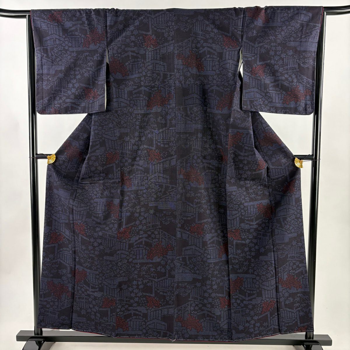 【美品】 結城紬 身丈160cm 裄丈65cm 正絹 逸品 【中古】 000002883641-01.jpg?size=l&w=