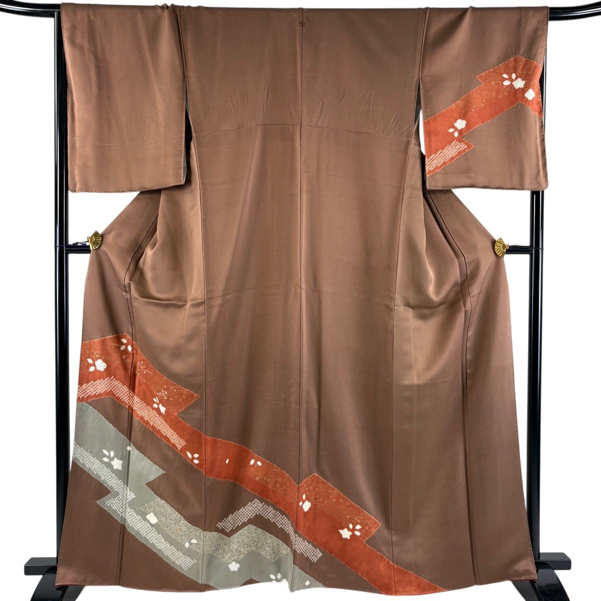 訪問着 美品 逸品 身丈165cm 裄丈68.5cm 正絹 【中古】 訪問着 身丈165cm 裄丈68cm 正絹 名品 中古 訪問着 美品 名品 身丈