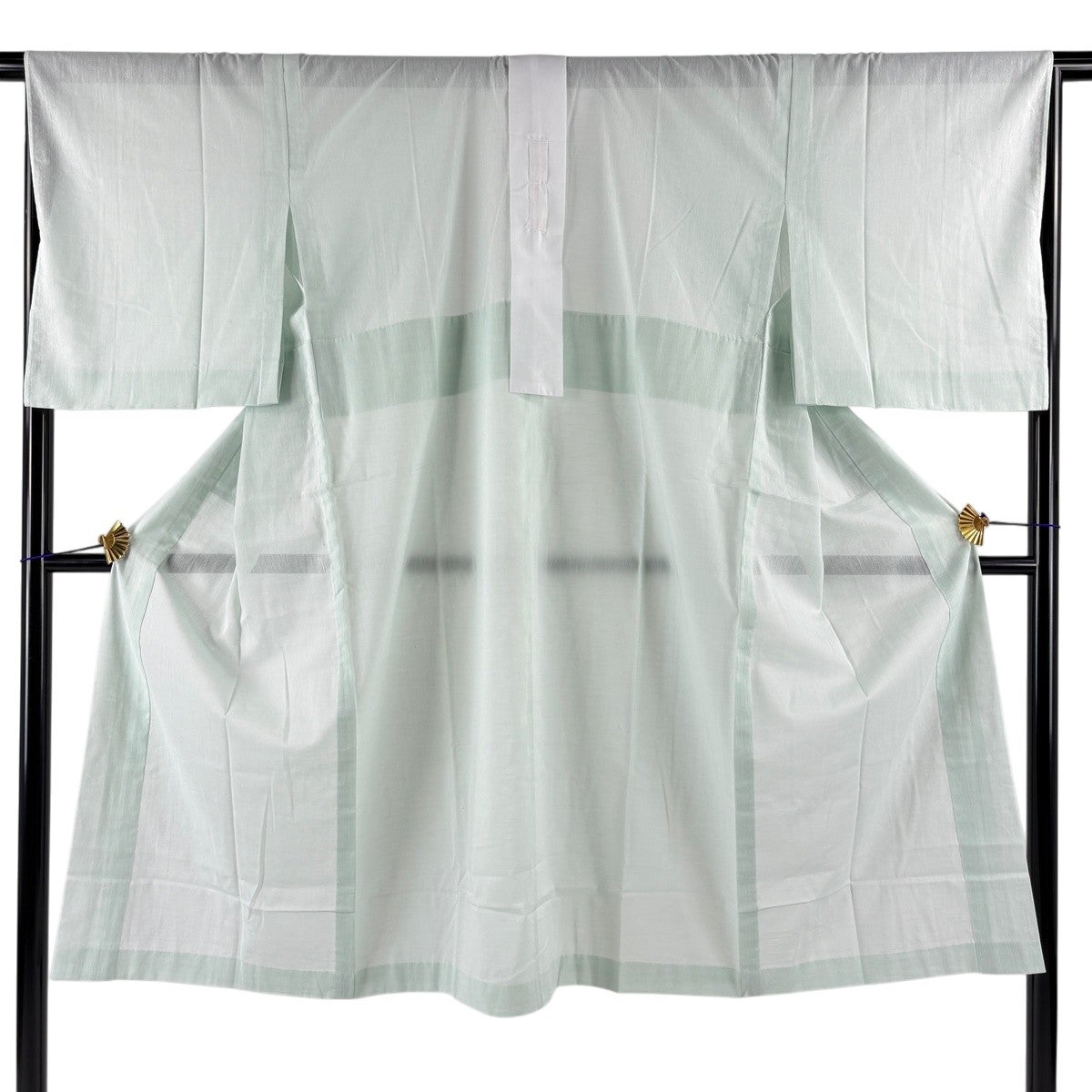 美品】 長襦袢 身丈127.5cm 裄丈67cm M 薄緑 正絹 名品｜中古・古着