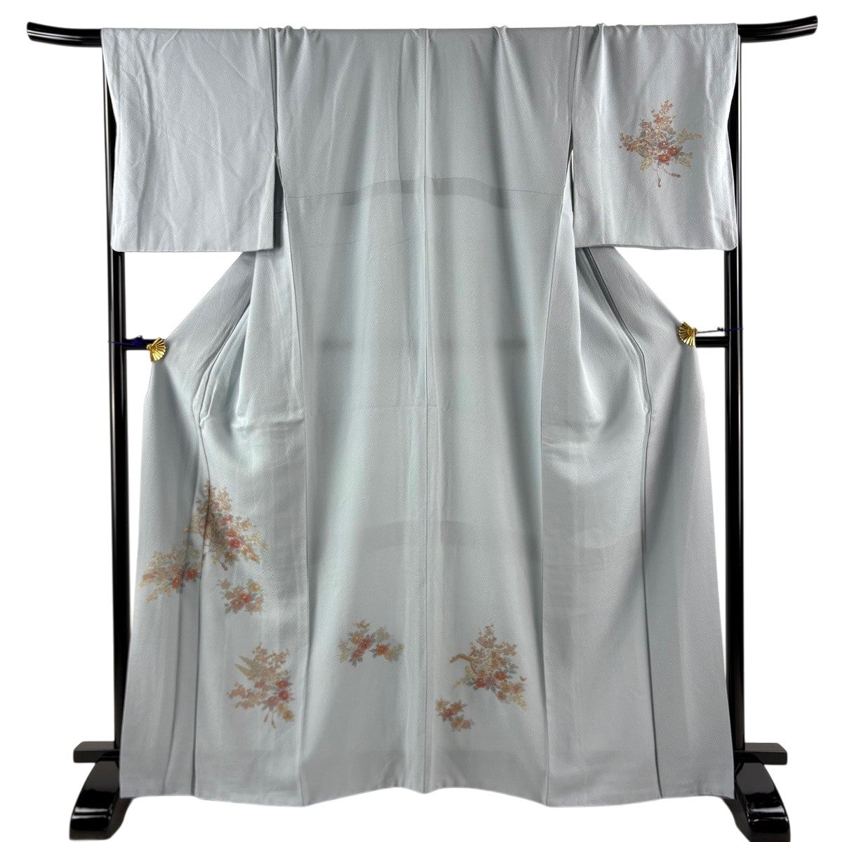 A118時18分愛華 着物 付け下げスワト　金駒　相良　刺繍　美品身丈166cm A87愛華 着物 訪問着 藤紫 金駒 正絹 美品 仕付け糸 身丈166 - メルカリ