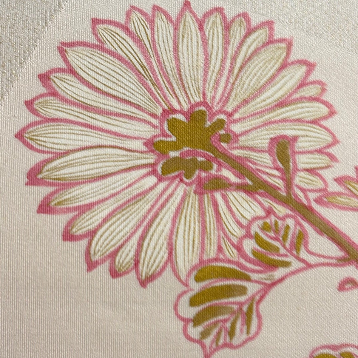 名古屋帯 逸品 人間国宝 森口華弘 落款あり トンネル仕立て 菊 破れ