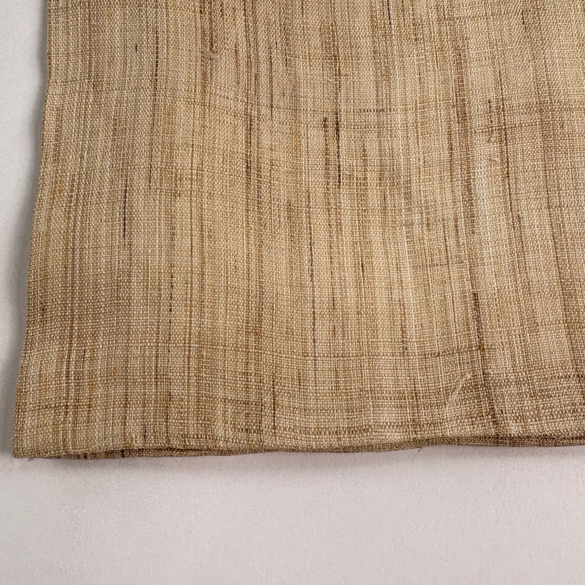 名古屋帯 逸品 夏帯 紫陽花 薄茶色 麻｜中古・古着・リサイクル着物