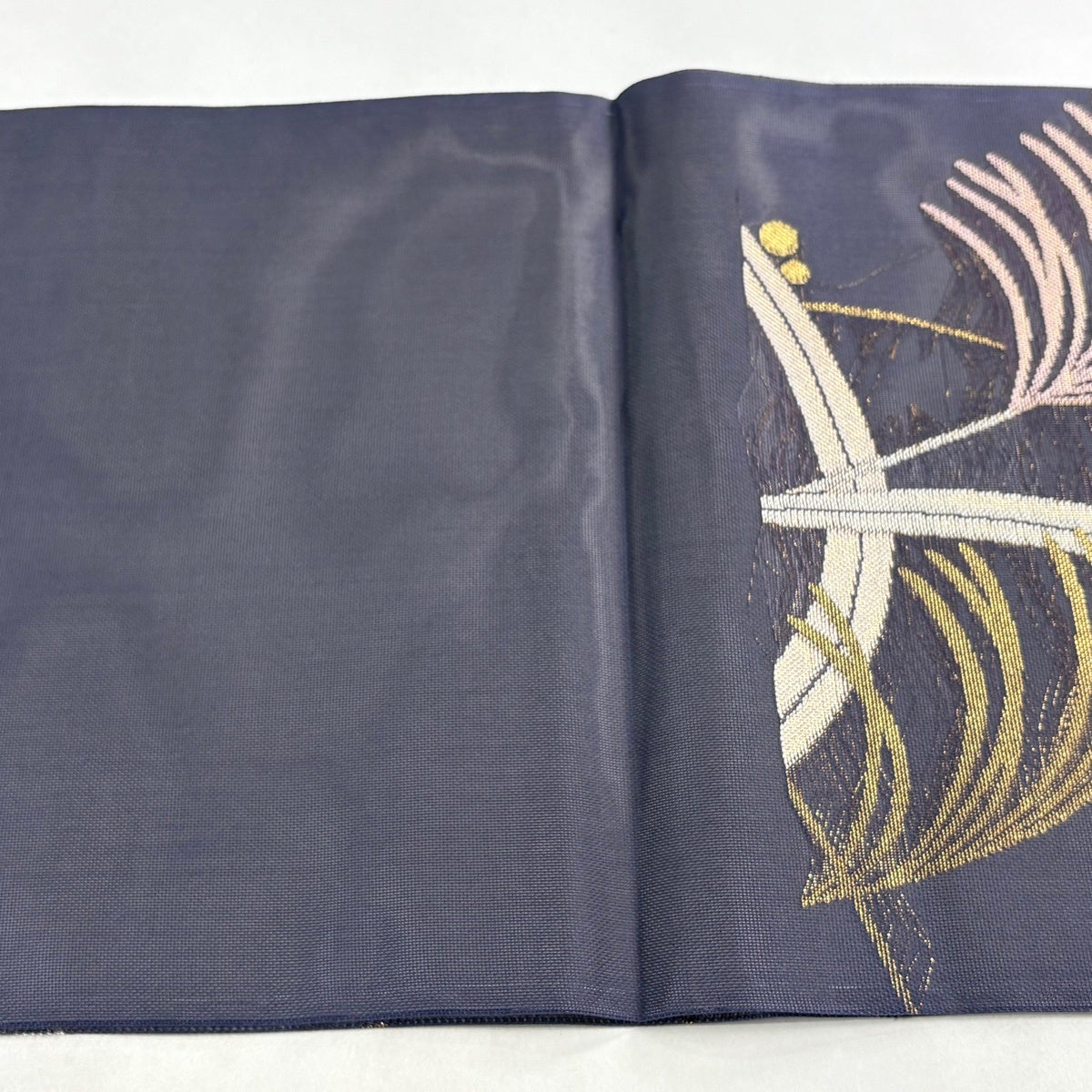 美品】 袋帯 逸品 河合美術織物 落款あり 関西仕立て 夏帯 露芝 金糸