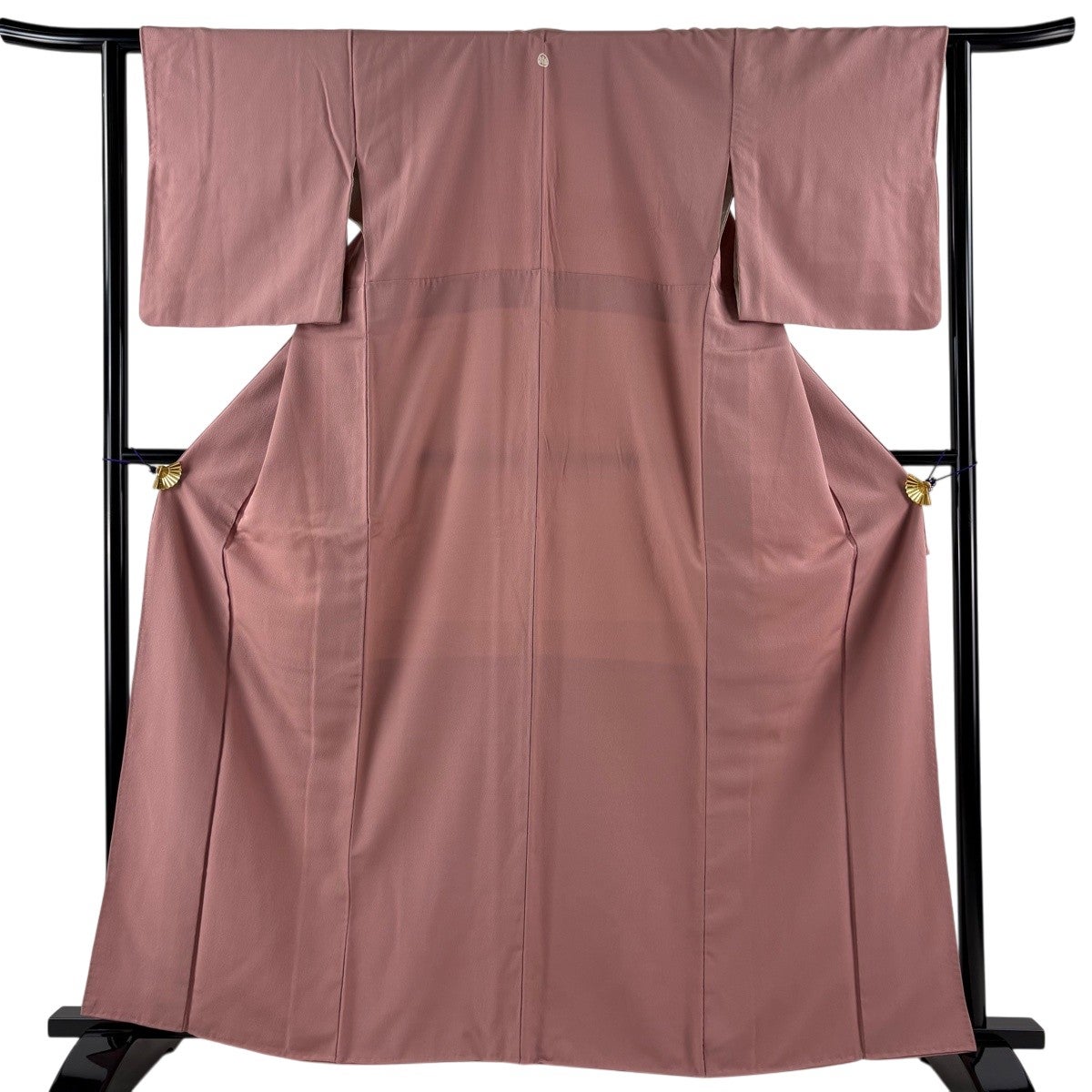 30%OFF 色無地 身丈162.5cm 裄丈62cm S 袷 ピンク 正絹 優品 一つ紋
