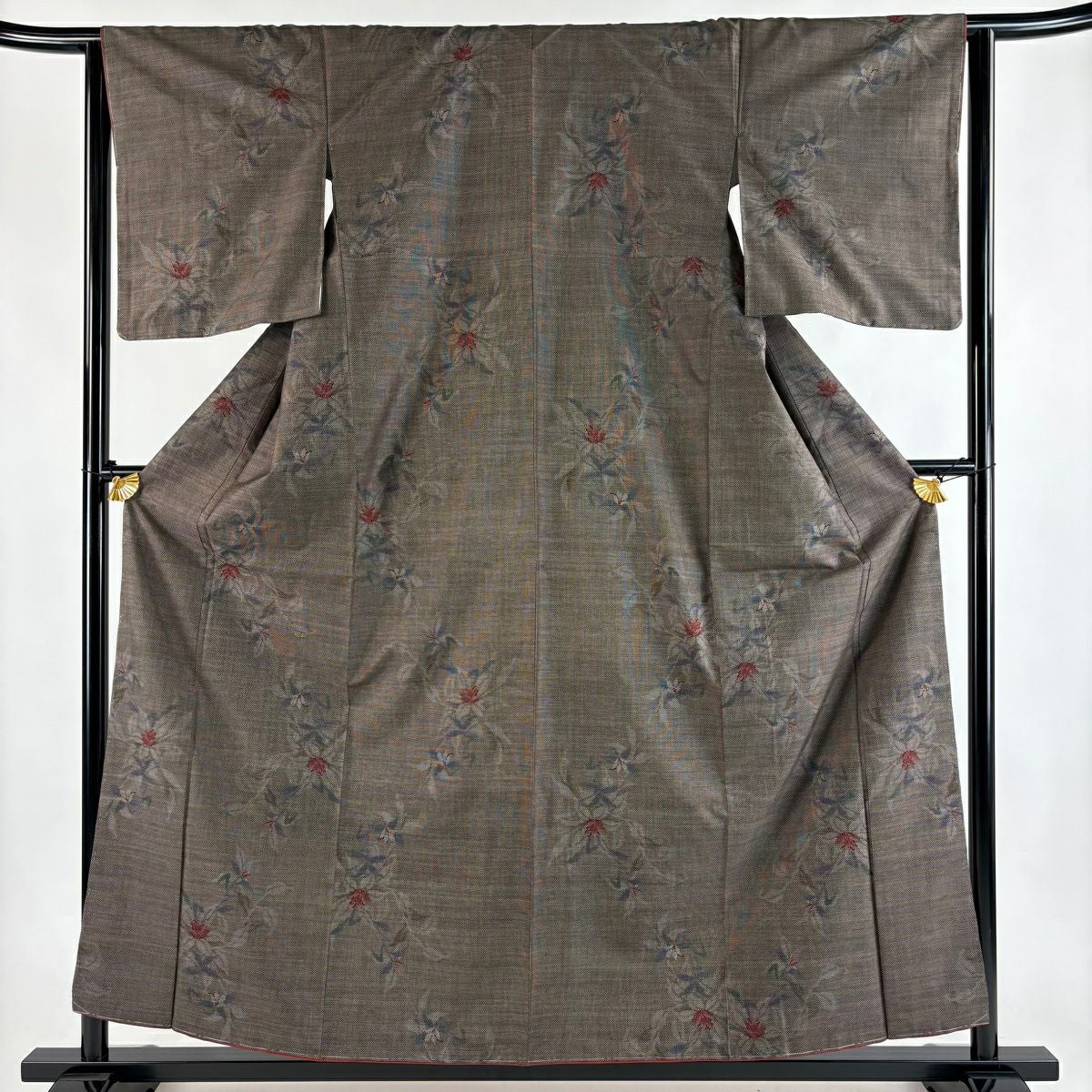 大島紬 秀品 159cm 63cm 正絹 【中古】 美品】 紬 身丈159cm 裄丈63cm 正絹 秀品 【中古】の通販 by バイセル