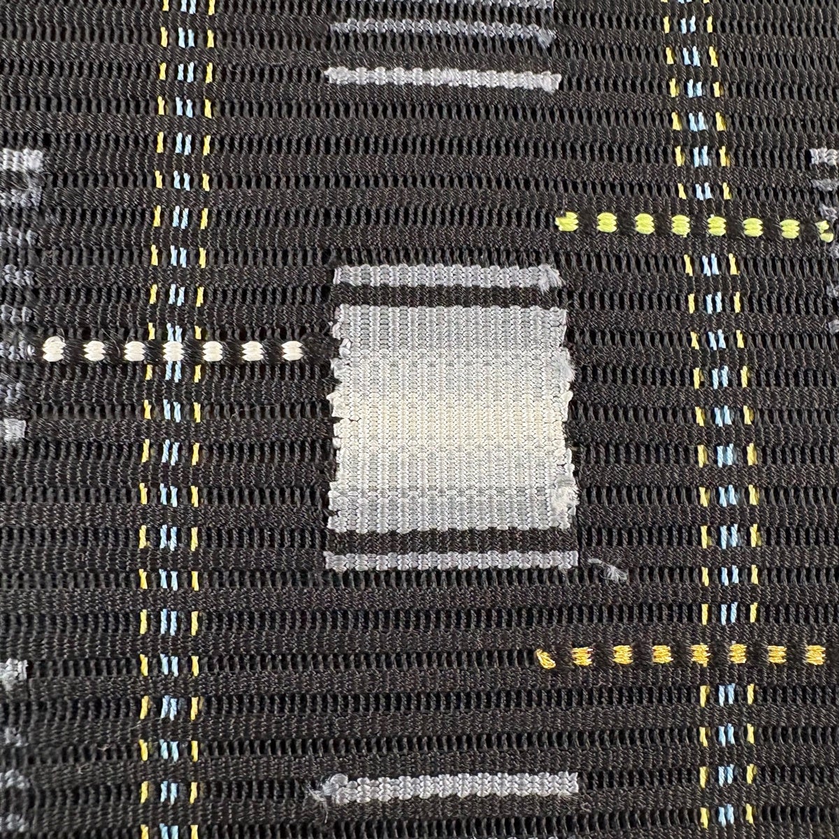 美品】 名古屋帯 秀品 夏帯 絽 八寸名古屋帯 松葉仕立て 縞 幾何学模様