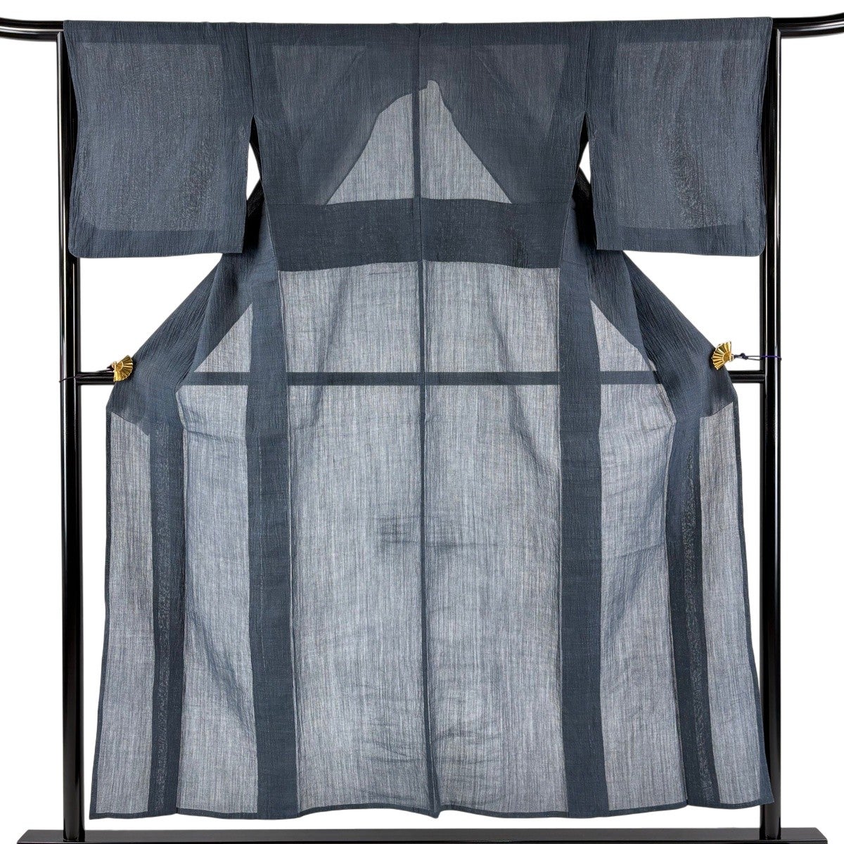 40%OFF 【美品】 紬 身丈155cm 裄丈64cm M 薄物 小千谷ちぢみ 夏紬地