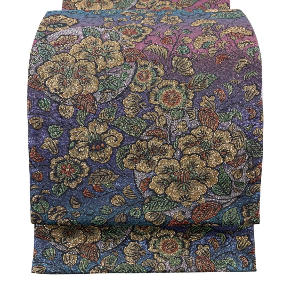 美品】 名古屋帯 秀品 幾何学模様 紫 正絹｜中古・古着・リサイクル