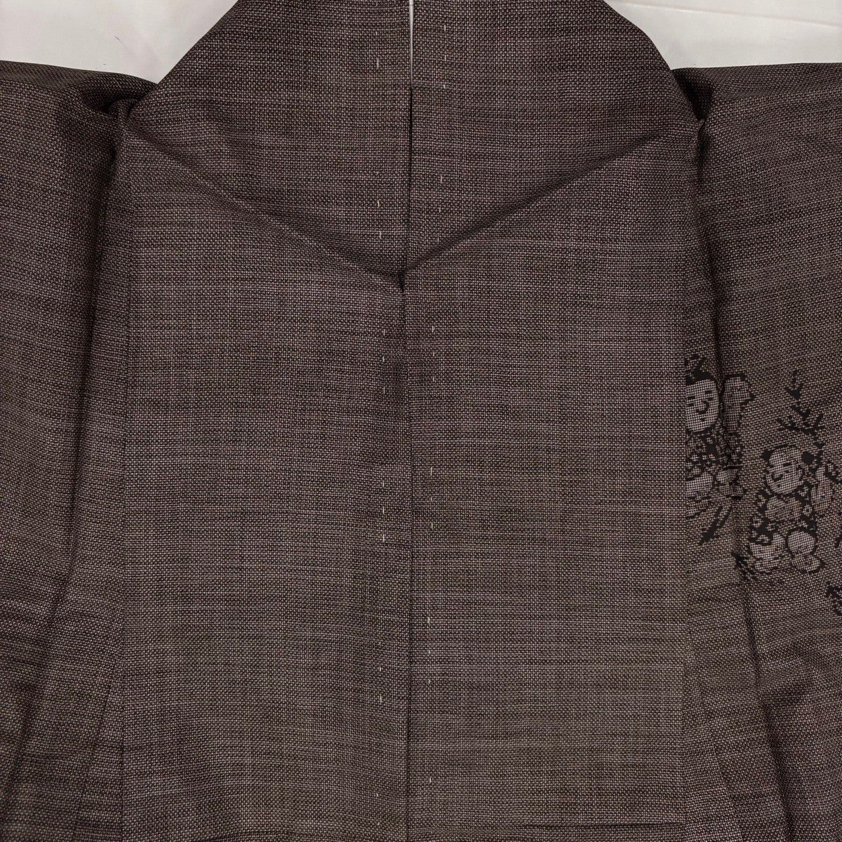 【美品】 紬 身丈156cm 裄丈62cm 正絹 秀品 【中古】 美品】 紬 身丈156cm 裄丈62cm S 袷 草花 紺色 正絹 秀品｜中古・古着
