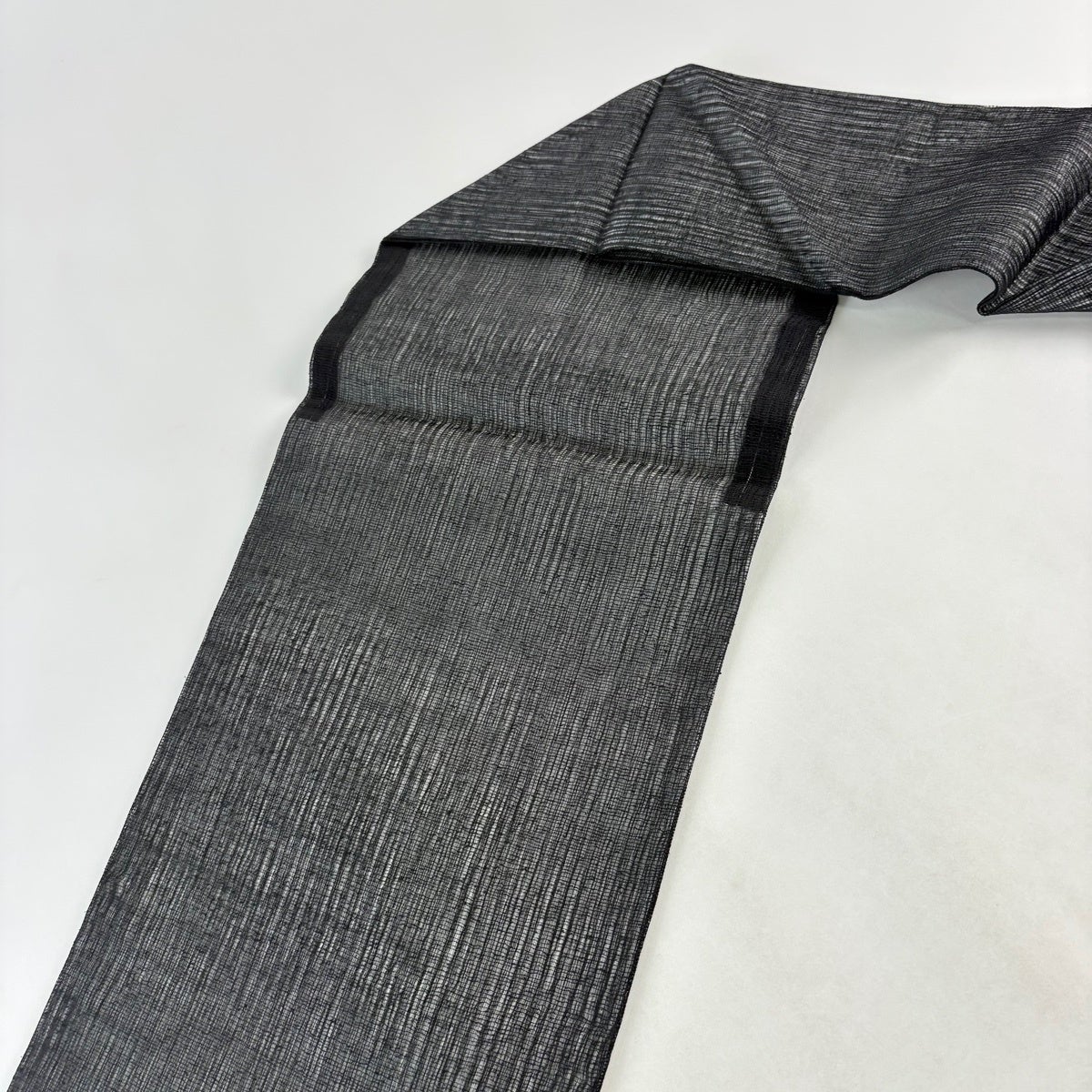 50%OFF 名古屋帯 秀品 夏帯 幾何学模様 金糸 黒 正絹 K50｜中古・古着