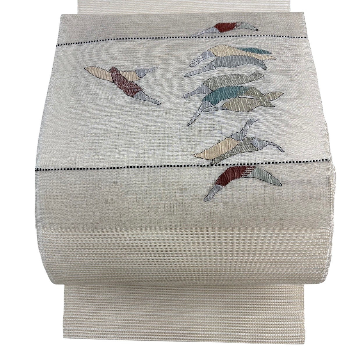 夏帯☆正絹 絽 ベージュ 名古屋帯 名古屋仕立て 楽天市場】名古屋帯 美品 逸品 夏帯 絽 鳥獣戯画 草花 ベージュ 正絹