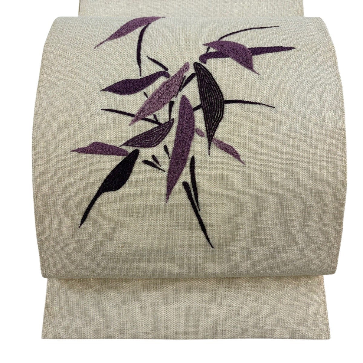 20%OFF 名古屋帯 逸品 落款あり 諏訪好風 貝紫 八寸名古屋帯 松葉