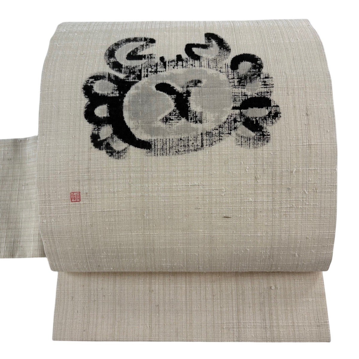 名古屋帯 名品 落款あり 宝船 薄ピンク 正絹｜中古・古着・リサイクル