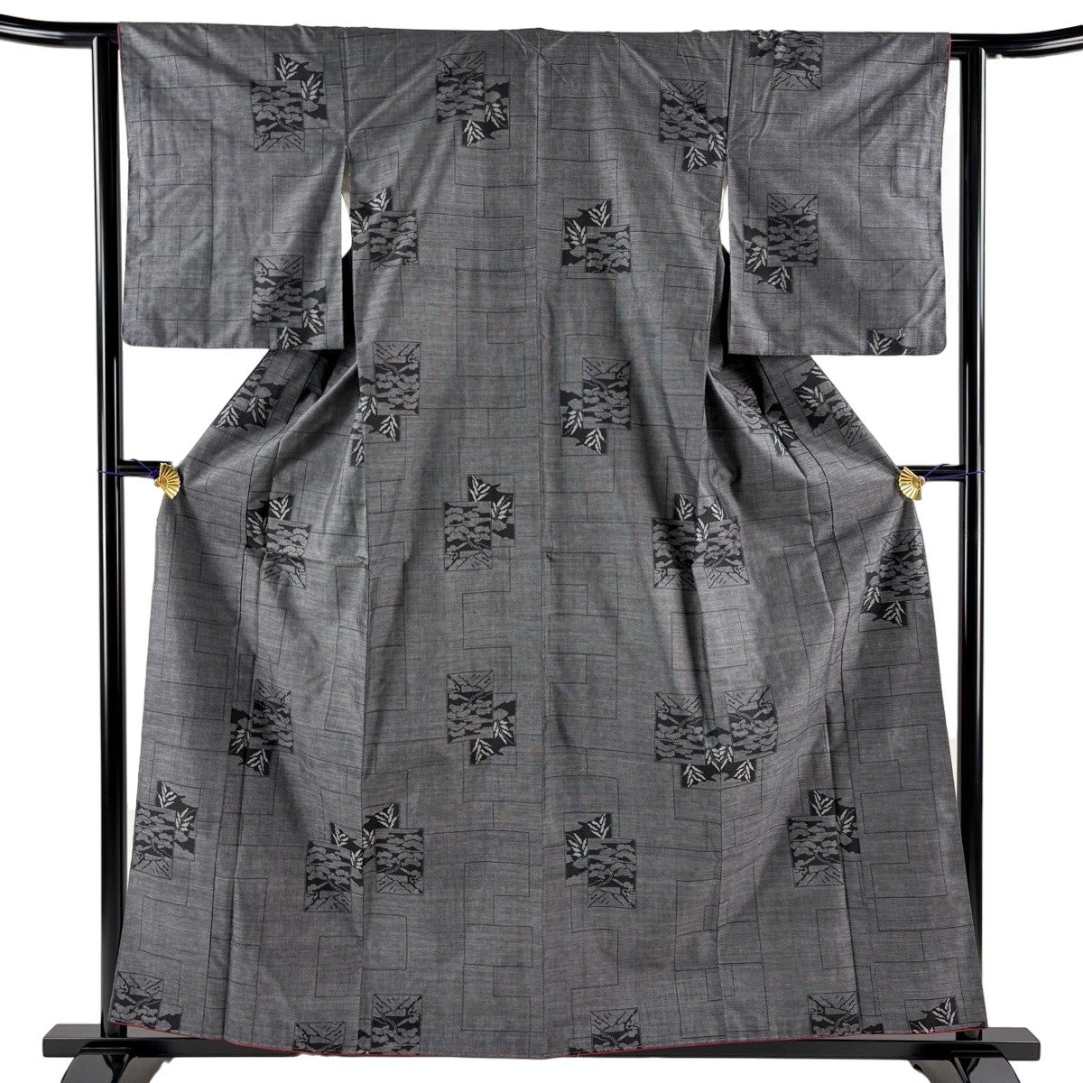 美品】 紬 身丈158.5cm 裄丈64cm M 袷 証紙あり ベージュ 正絹 秀品