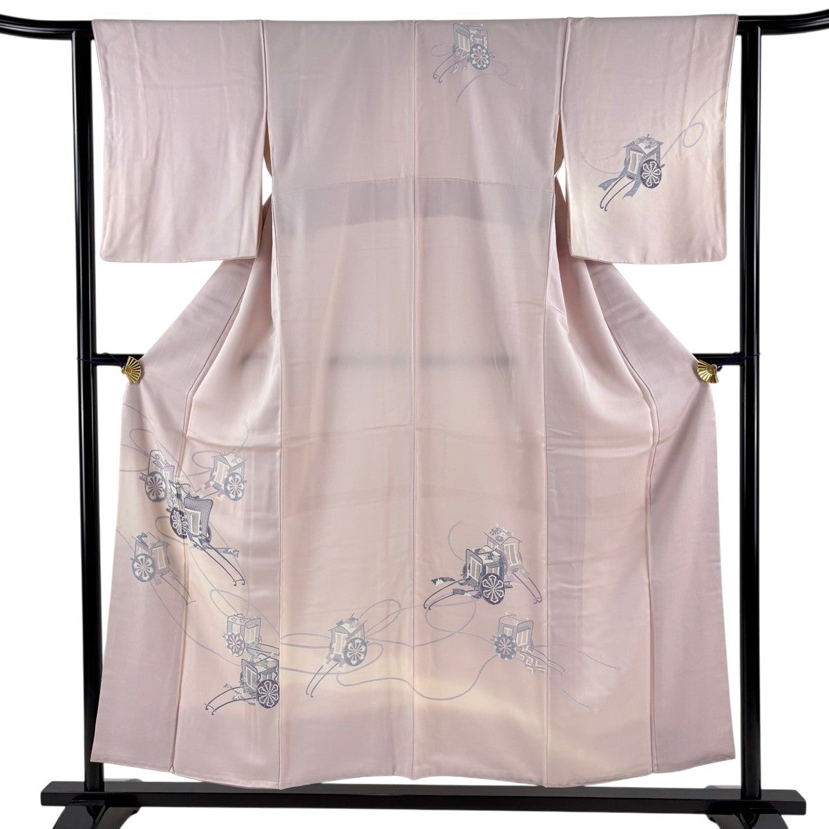 在庫一掃】 【美品】 付下げ 身丈157.5cm 裄丈63cm S 袷 牡丹 草花
