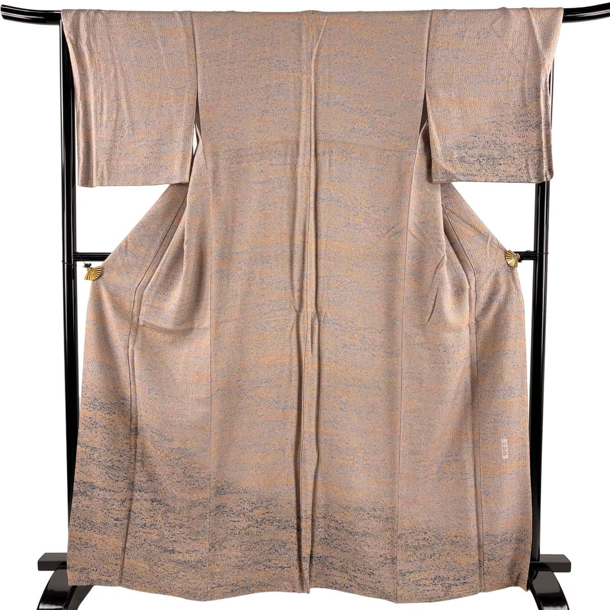小紋 身丈162cm 裄丈67cm 正絹 秀品 【中古】 50%OFF 【美品】 小紋 身丈162cm 裄丈67cm M 袷 陶彩染 幾何学 赤茶