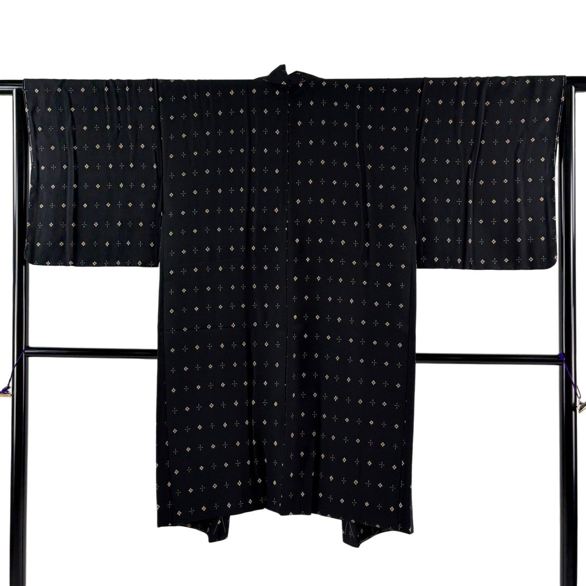 羽織 美品 逸品 身丈104cm 裄丈66.5cm 正絹 【中古】 美品】 羽織 身丈102.5cm 裄丈68cm L 縦縞 赤茶 正絹 名品｜中古・古着