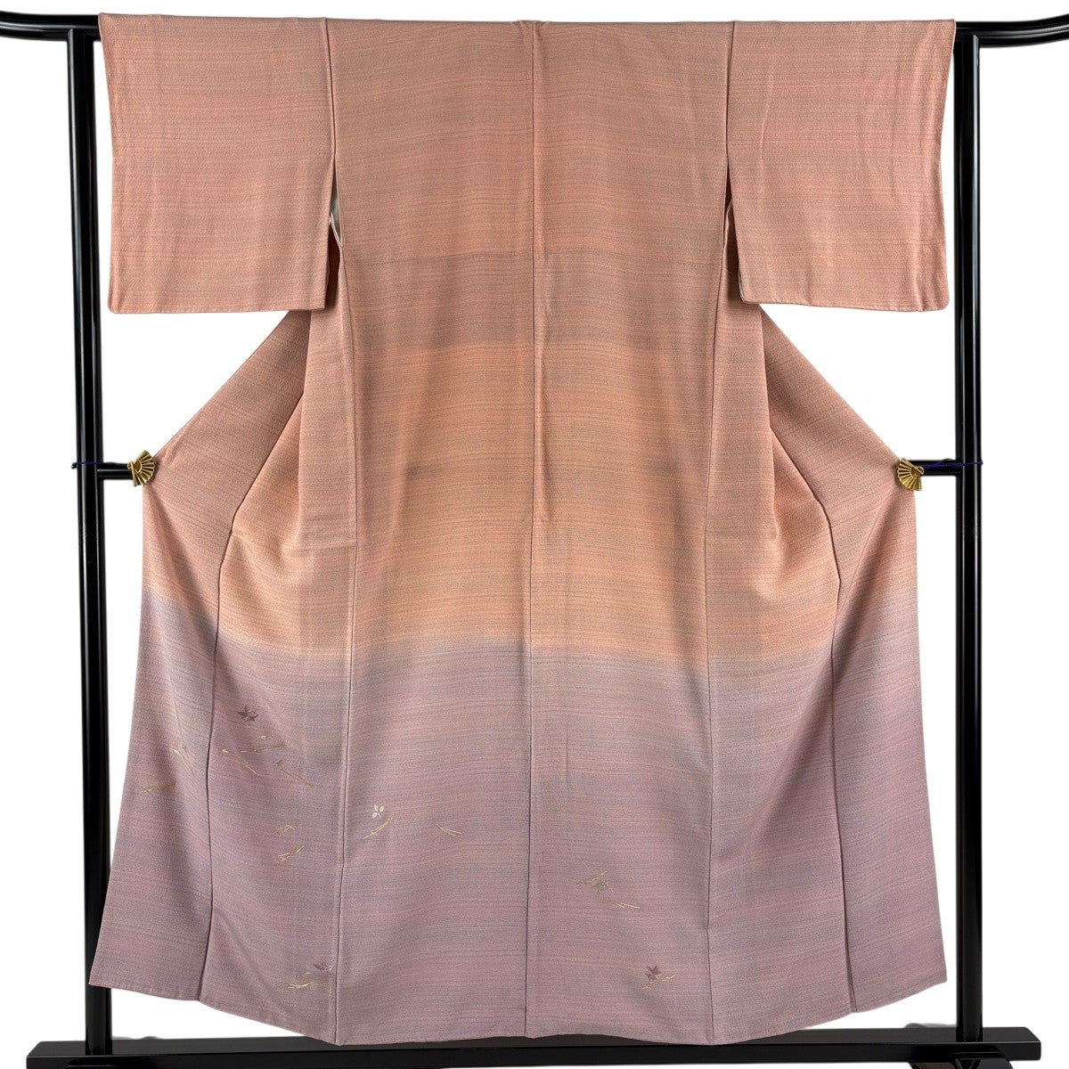 70%OFF 【美品】 付下げ 身丈154.5cm 裄丈62.5cm S 袷 吹き寄せ 金糸