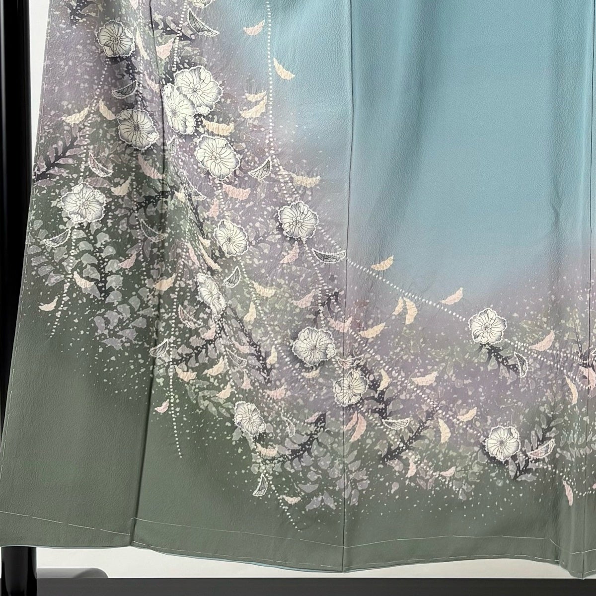 訪問着 身丈154cm 裄丈65cm M 袷 落款あり 辻が花 染め分け ぼかし