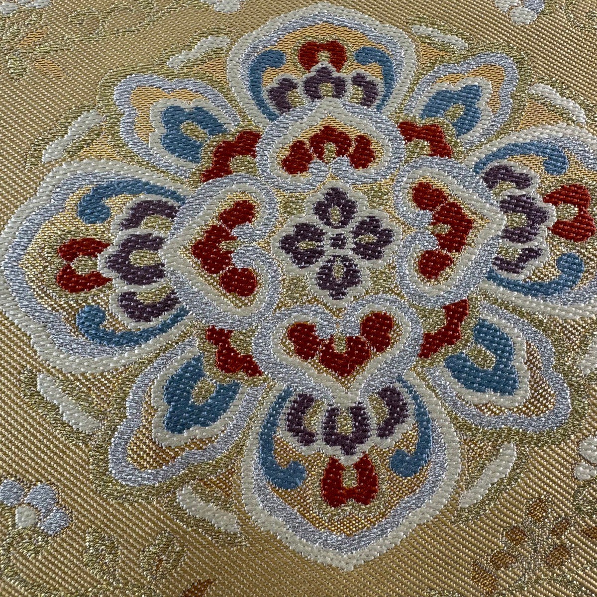 袋帯 秀品 華文 花鳥 箔 金糸 金色 六通 正絹｜中古・古着・リサイクル