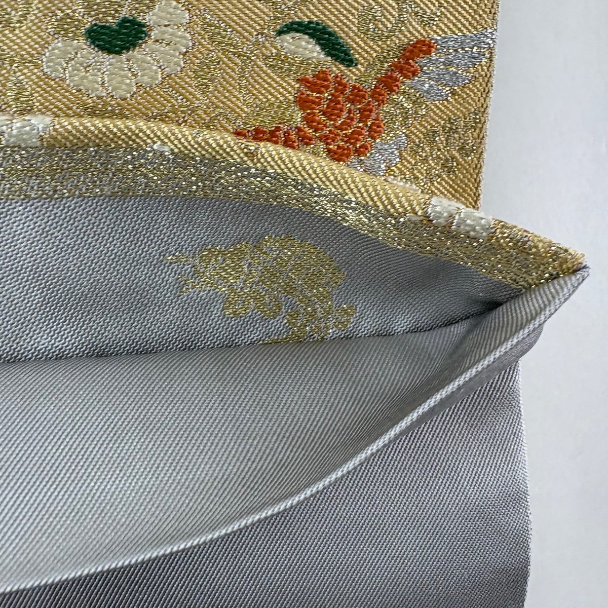 袋帯 秀品 華文 花鳥 箔 金糸 金色 六通 正絹｜中古・古着・リサイクル