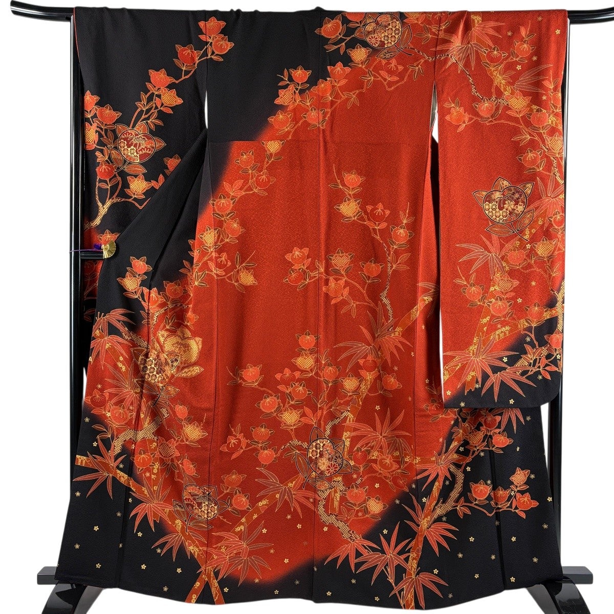 【売切値下げ】509zu9.510u4○振袖 牡丹 菊 橘 梅 赤系○状態良好 売切値下げ】509zu9.510u4○振袖 牡丹 菊 橘 梅 赤系○状態良好