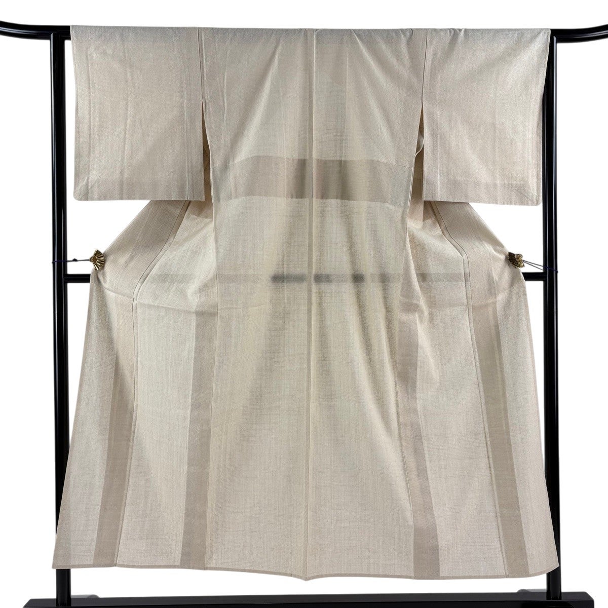 30%OFF 【美品】 小紋 身丈156cm 裄丈62cm S 薄物 蝶 花 青灰色 正絹