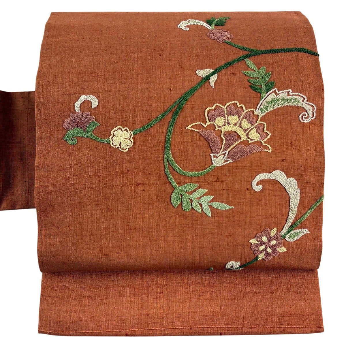 昭和レトロ　ヴィンテージ　古着 豪華　高級シルク刺繍 Vintage 60s フローラル柄 総刺繍 デザイン リバーシブル チャイナ