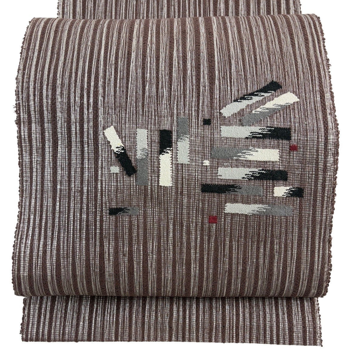 美品】 名古屋帯 秀品 八寸名古屋帯 夏帯 絽 霞 金銀糸 灰緑 正絹