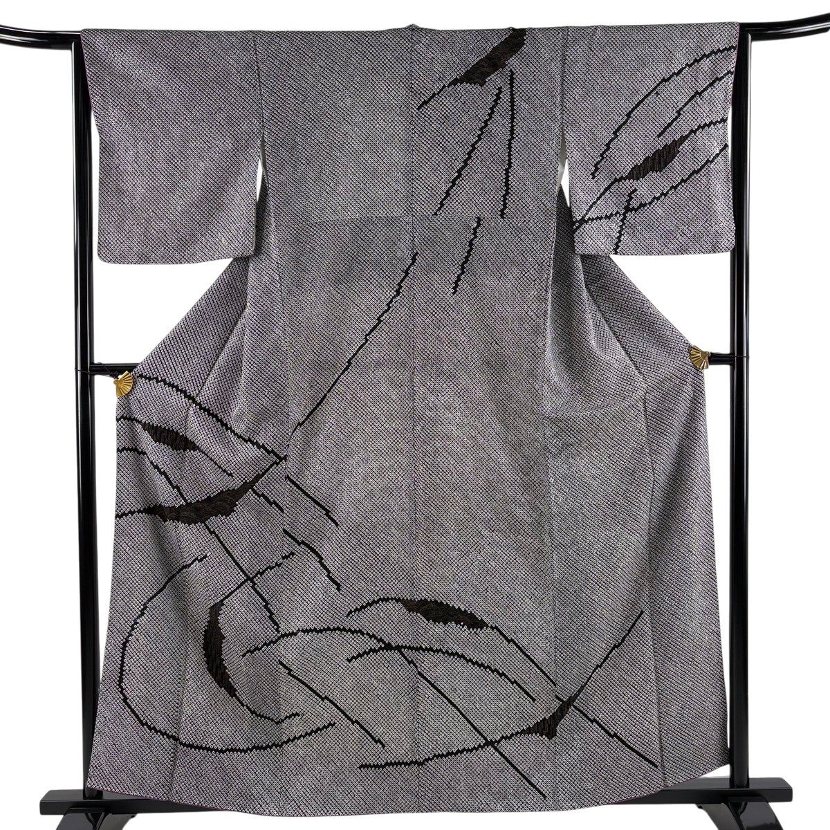訪問着 身丈160cm 裄丈66cm 正絹 名品 【中古】 訪問着 身丈160cm 裄66cm レディース 袷 梅柄 裄長 裄M-Lサイズ 秋冬春