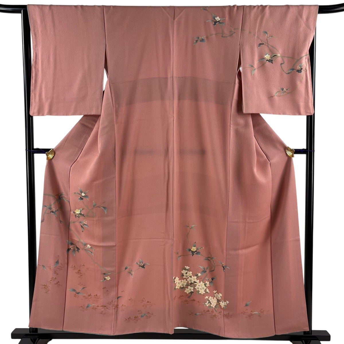 最終価格】 70%OFF 【美品】 付下げ 身丈154cm 裄丈63cm S 袷 枝花