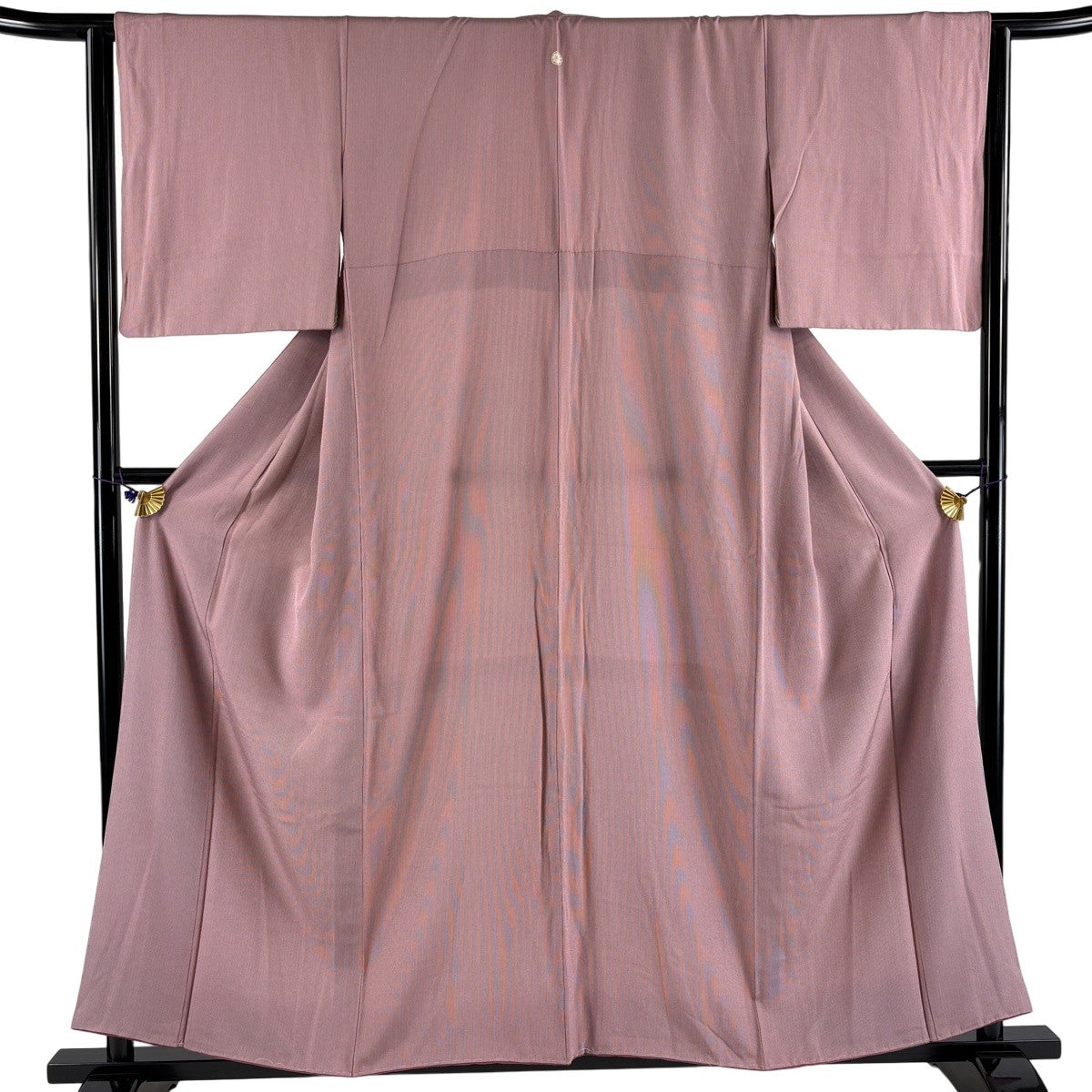 江戸小紋 身丈158cm 裄丈63cm S 袷 万筋 青灰色 正絹 名品｜中古・古着