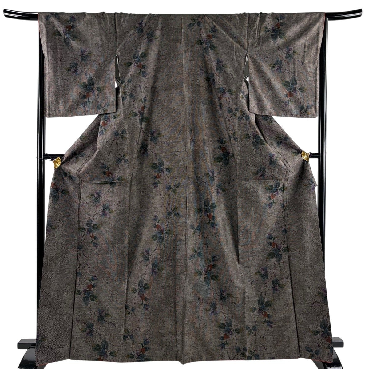 美品】 大島紬 身丈160cm 裄丈65.5cm M 袷 斉藤三才 落款あり 証紙あり