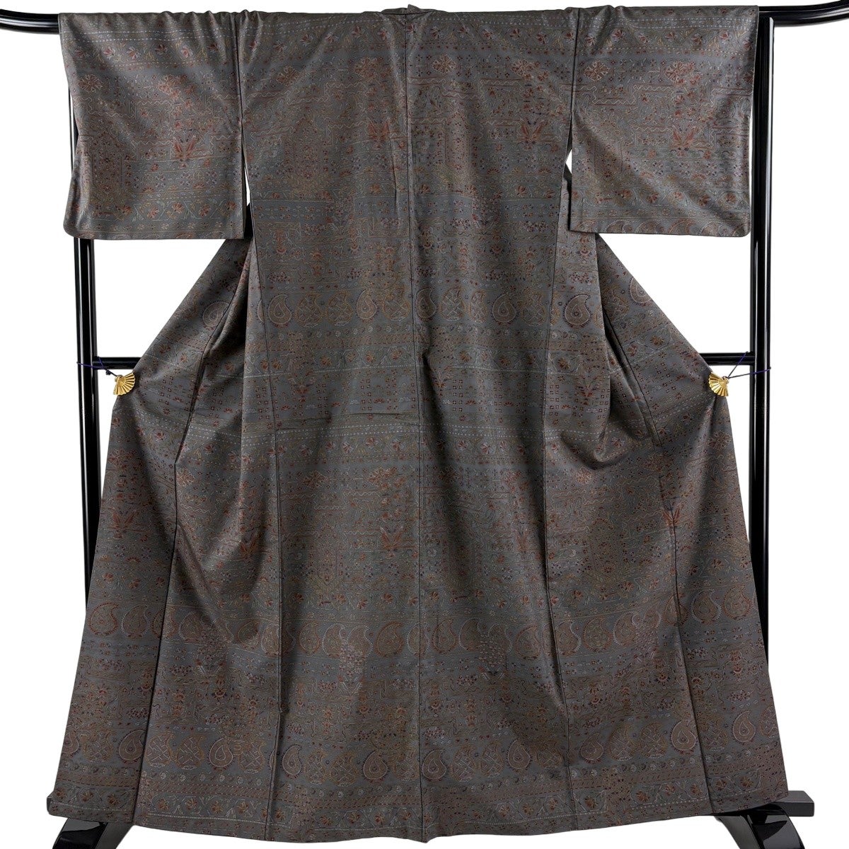 紬 身丈160cm 裄丈62.5cm 正絹 秀品 【中古】 紬 身丈160cm 裄丈64cm 正絹 秀品 【中古】の通販 by バイセル ラクマ