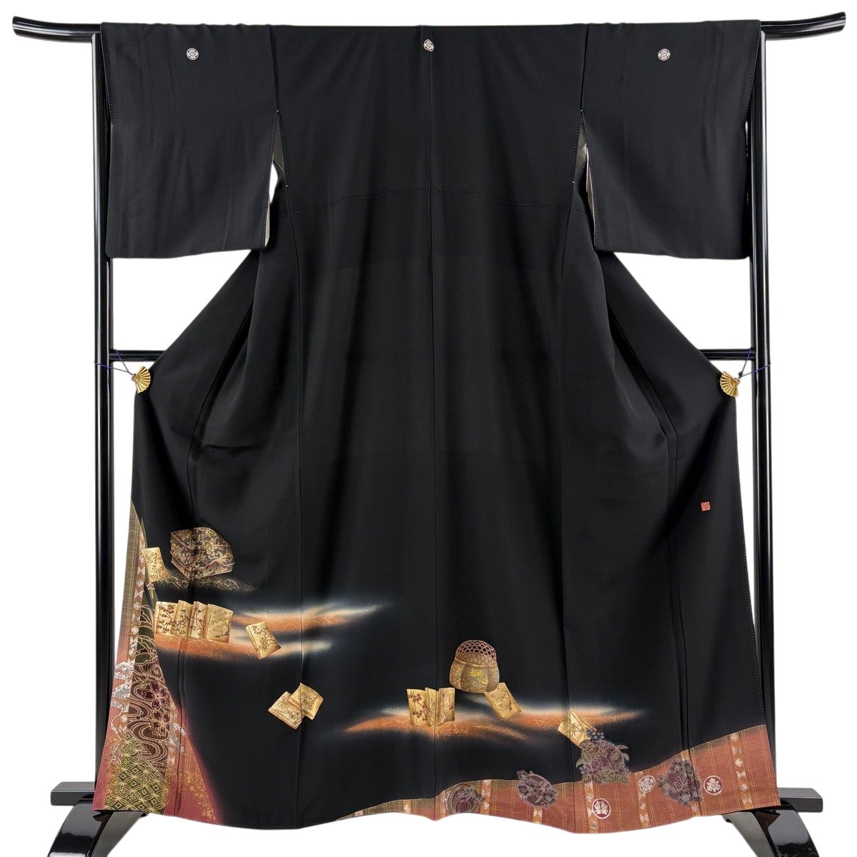 色留袖 逸品 身丈162cm 裄丈64cm 正絹 【中古】 美品】 振袖 身丈162cm 裄丈64cm 正絹 逸品 【中古】の通販 by