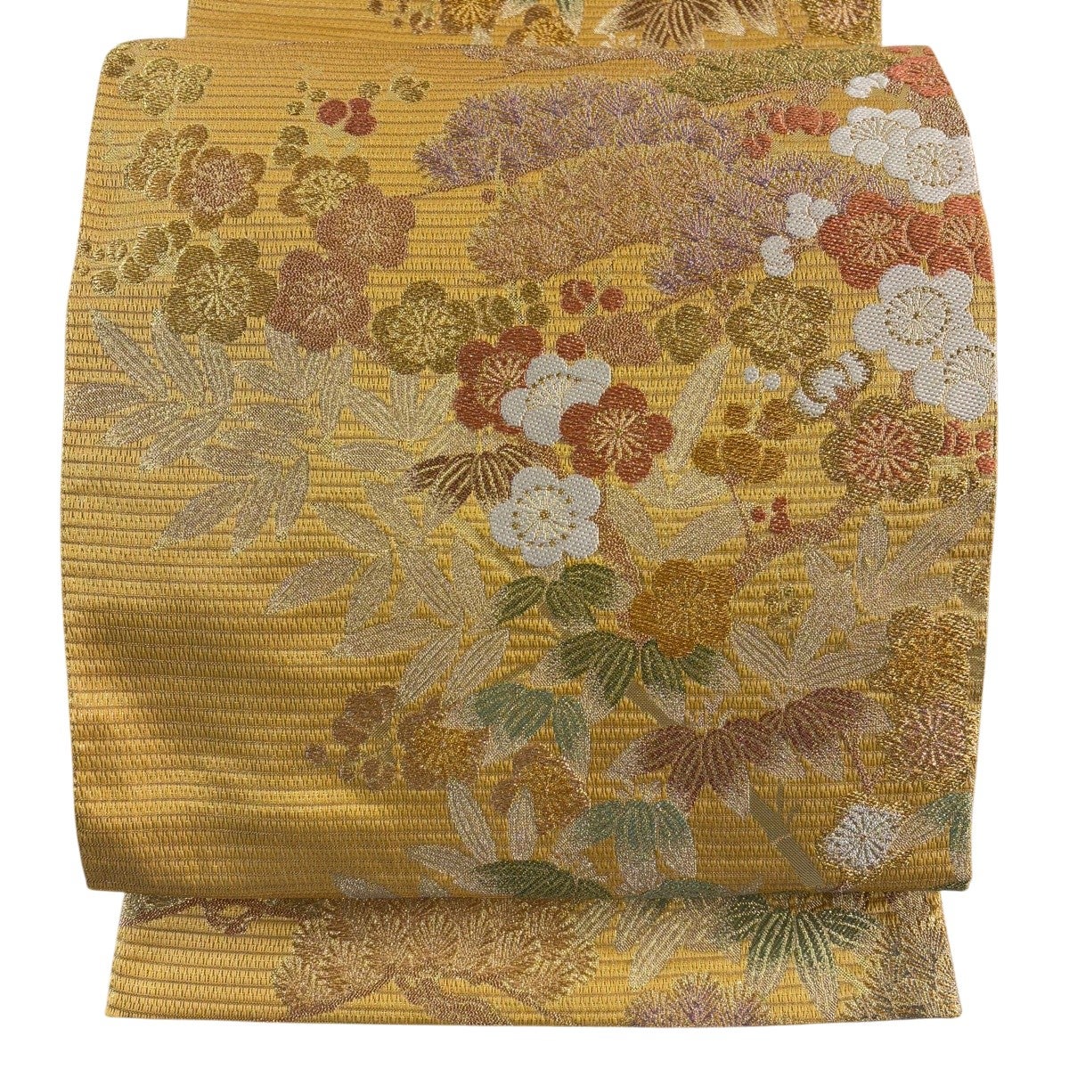 あきちゃん‼️オリエンタル文様袋帯 金糸＆新品吉祥文様❣短冊に菊松文様2点 袋帯 吉祥文様｜バイセルオンライン 中古・リサイクル着物【公式】通販