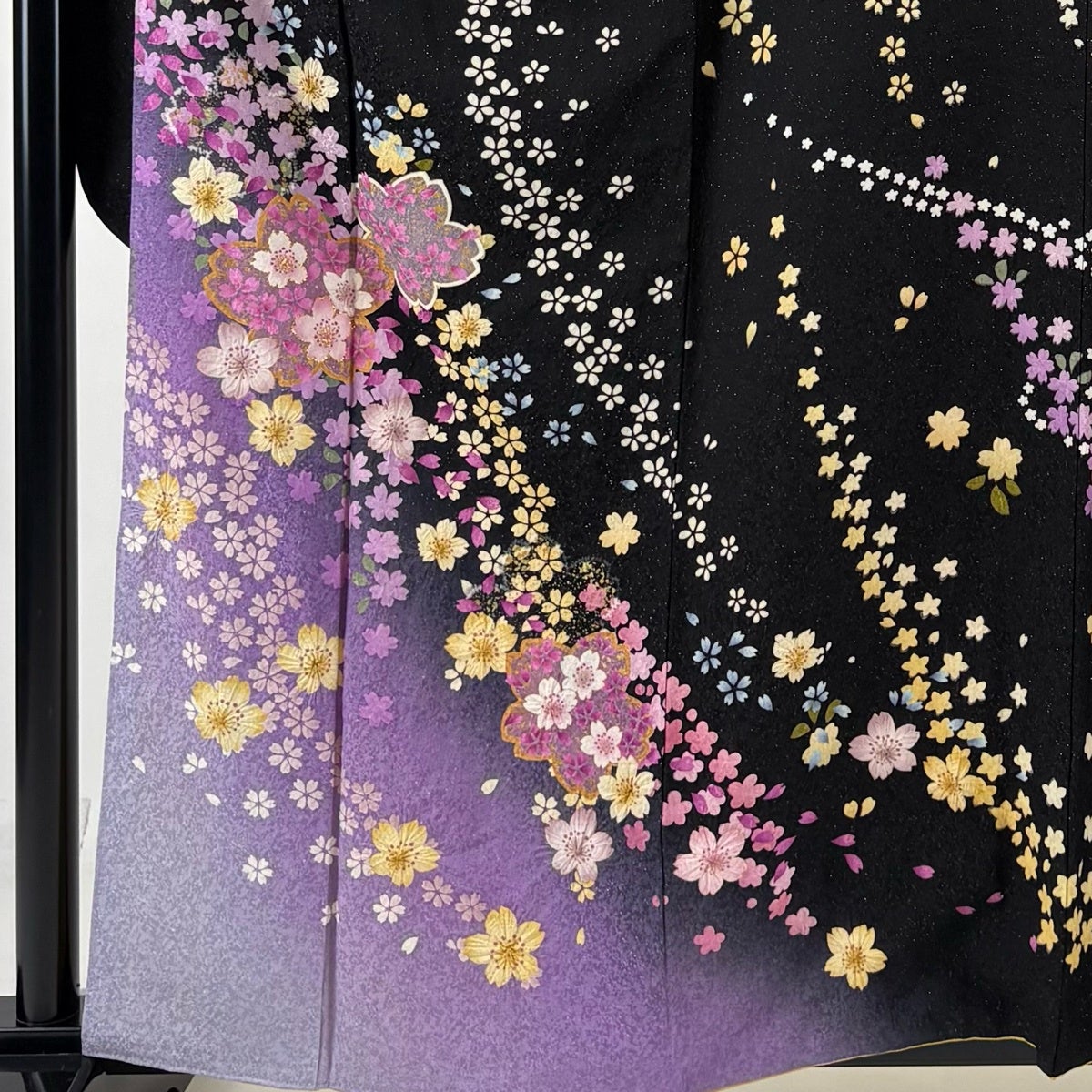 美品】 振袖 身丈161.5cm 裄丈66cm M 袷 袋帯フルセット 鈴乃屋 桜